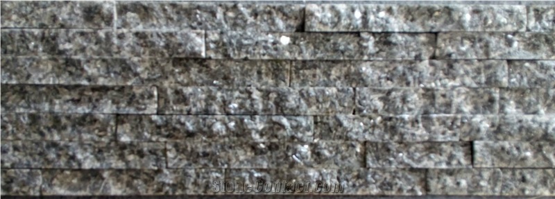 Black Granite Wall Cladding, Split Face Cultured Stone