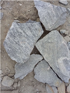 Fargo Grey Granite Irregular Flagstones, Grey Granite Random Shape Wall Cladding Pieces, China Grey Granite Flagstone for Walling/Road Paving