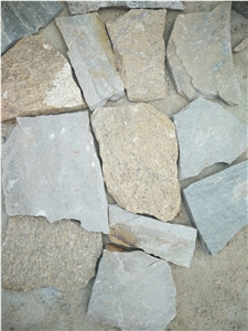 Fargo Multicolor Quartzite Irregular Flagstone, China Quartzite Random Shape Wall Cladding Pieces, Quartzite Flagstone Road/Walkway Paving