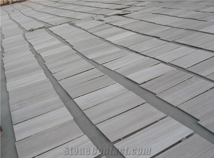 Fargo Silver Wood/ White Wood /Brown Wood Marble Tiles ,Slabs & Project Products