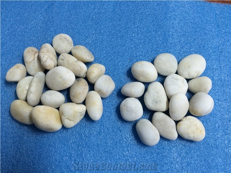 Fargo White River Pebbles, China Washed White Pebble Stone, White River Stone, White Gravels, White Aggregates