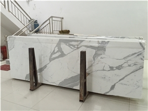 Calacatta Carrara Italy White Marble Tiles & Slab