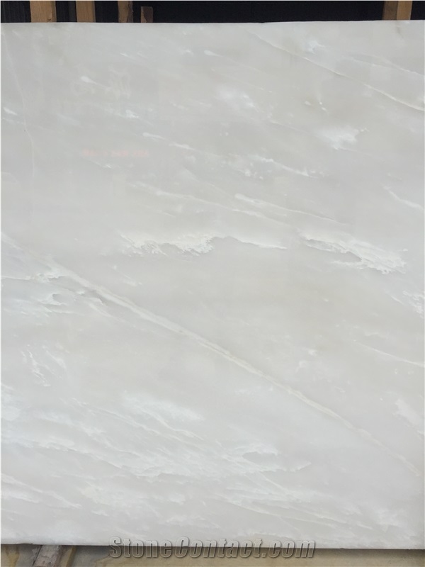 Ice White Onyx Tile & Slab, Iran White Onyx