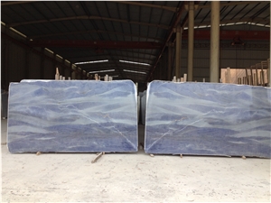 Ocean Blue Marble Slabs & Tiles, Brazil Blue Marble