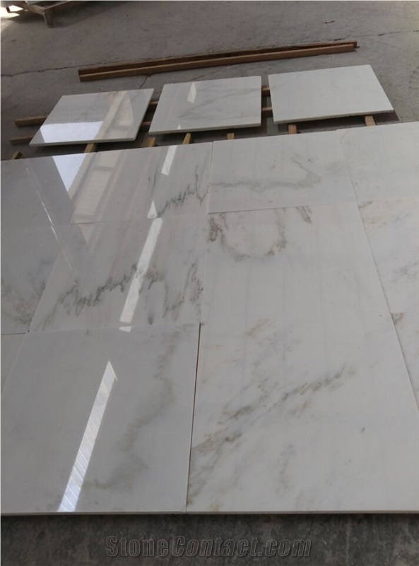 China Sichuan White Marble, Marble Polished Tile & Slab