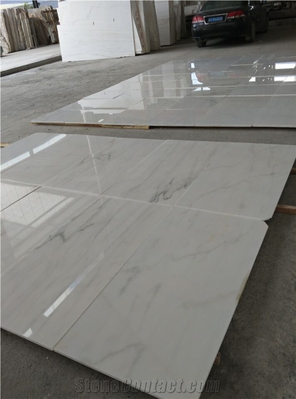 China Sichuan White Marble, White Board, Marble Polished Tile