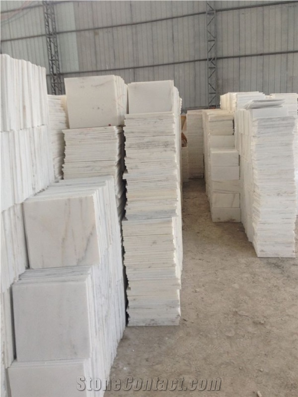 China Sichuan White Marble, White Board, Marble Polished Tile