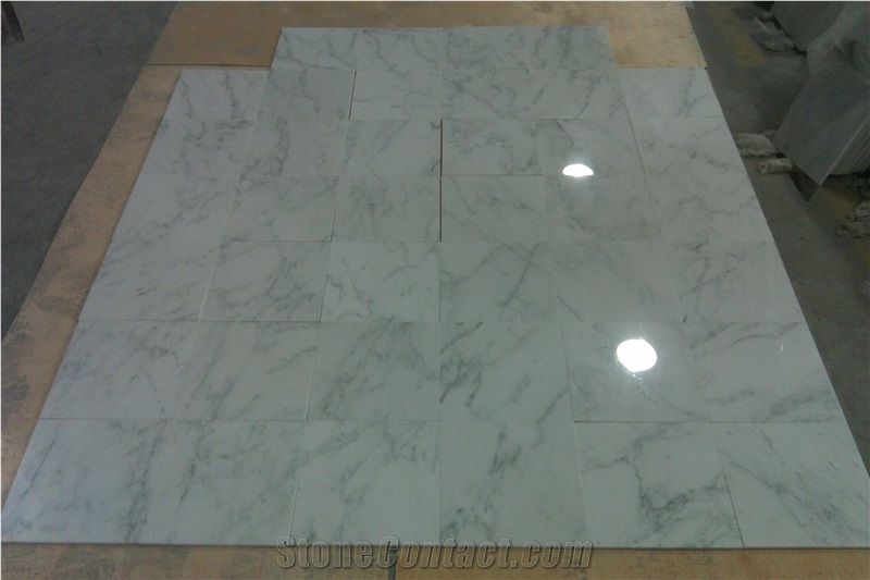 Danba White Marble Tiles, Polished White Marble Tiles & Slabs, China White Marble