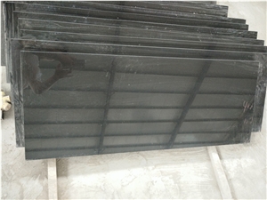 China Absolute Black Mongolia  Granite Slabs