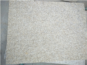 China Laizhou Rust Yeloow Granite, G350 Granite, Bush Hammered Slabs & Tiles