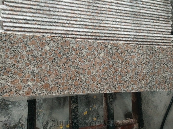 China Slap-Up Red Granite, Pearl Red Step & Riser, Excellent Building Material
