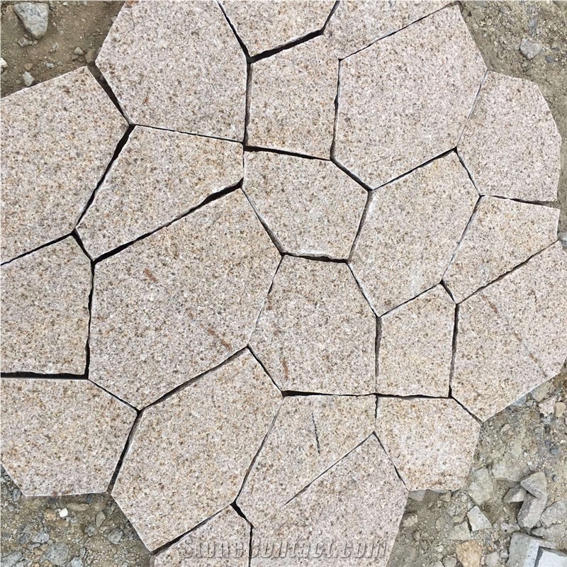 G682 Yellow Irregular Tile for Floor Paving, G682 Granite Pavers