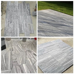 Nero Santiago Granite,Fantasy Grey Wood Vein Granite Slabs Multicolor Grey Granite G302 Slab Tiles