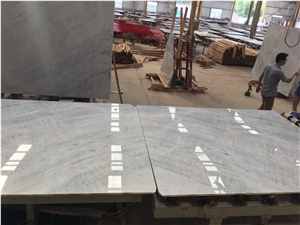Star Grey White Marble Slabs and Tiles, Splash White Marble Slabs, Seawave White Marble Tiles, White Polished Marble