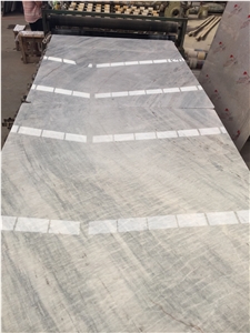 Star Grey White Marble Slabs and Tiles, Splash White Marble Slabs, Seawave White Marble Tiles, White Polished Marble