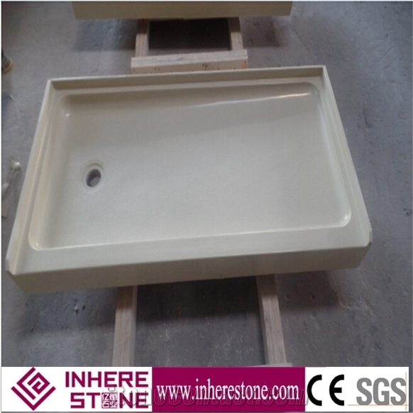 Artificial Marble Shower Pan White Artificial Stone Shower Trays
