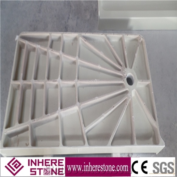 Artificial Marble Shower Pan White Artificial Stone Shower Trays