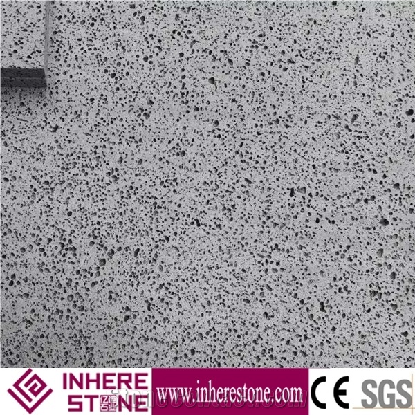 China Lava Stone Floor Tiles,Hainan Spot Basalt Wall Tiles,Moon Surface Basalt,Hainan Grey Basalt Tile & Slab