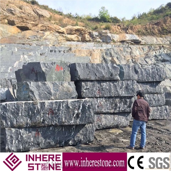China Snow Grey Granite Blocks for Landscaping Stone,Via Lactea Granite,,Mist Black Via Lactea,China Jet Mist Granite,River Black Granite