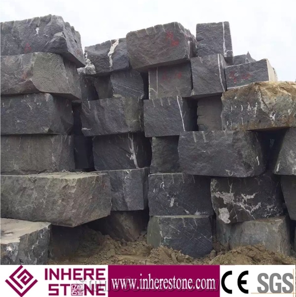 China Snow Grey Granite Blocks for Landscaping Stone,Via Lactea Granite,,Mist Black Via Lactea,China Jet Mist Granite,River Black Granite