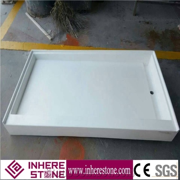 Cultured Artificial Marble Shower Base Shower Trays