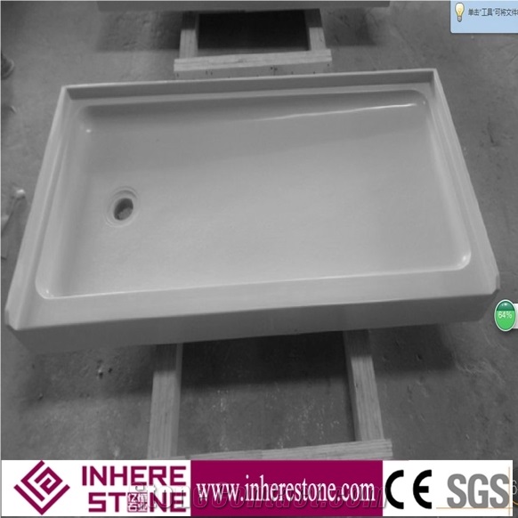 Cultured Artificial Marble Shower Base Shower Trays