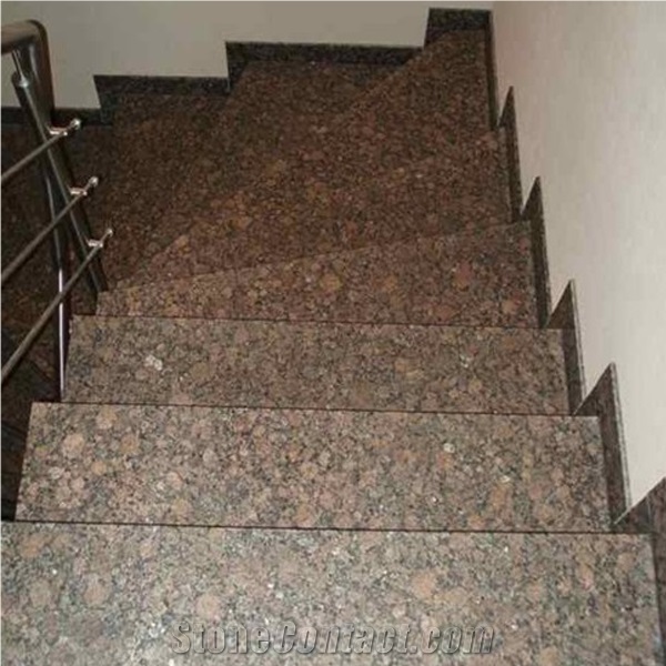 Customized Baltic Brown Granite Stairs/Baltic Brown Granite Step Tiles