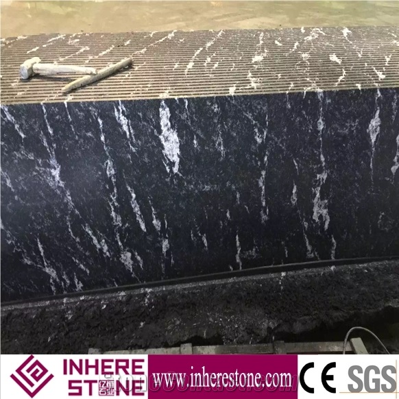 Iron Snow Granite ,Austral Black Granite ,Chinese Black Grey Snow Granite ,China Dark Grey Granite Block