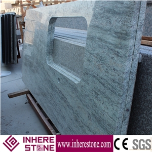 New Product Hot Sale Green Granite Kitchen Dinner Table Tops,Custom Kitchen Countertops Cheap Price