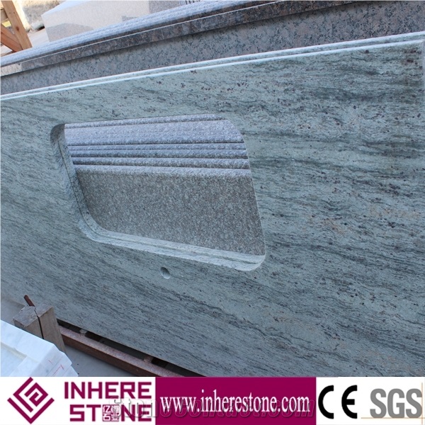 New Product Hot Sale Green Granite Kitchen Dinner Table Tops,Custom Kitchen Countertops Cheap Price
