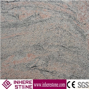 Red Grain Multicolor Granite Wall Covering, China Multicolor Red Floor Tiles