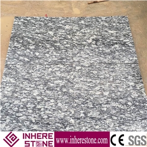 Spray White Granite Tile & Slab Polished,Sea Wave Flower Of Mengyin,G 377 Granite Landscape Grey Granite