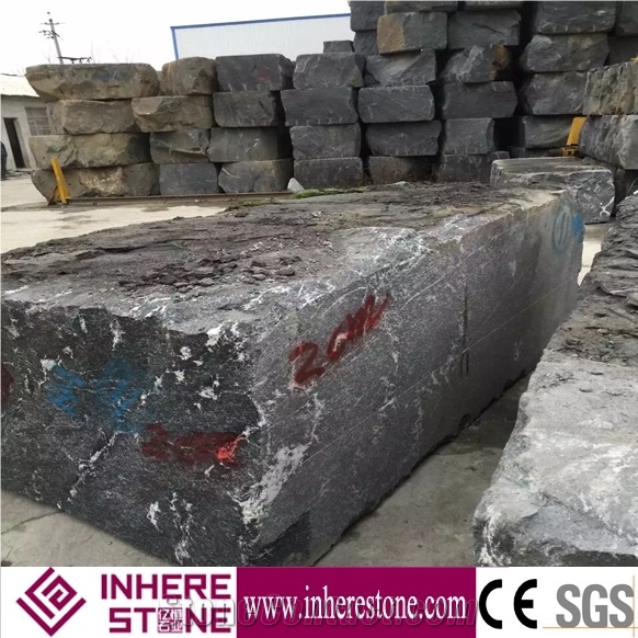 Via Lattea/Jet Mist/Snow Grey/China Black Granite, Granite Block from Quarry