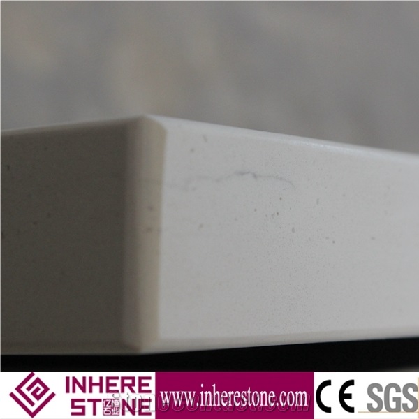 White Engineered Quartz Slabs,Chinese Stone for Hotel Project,Artificial Quartz Stone Slab