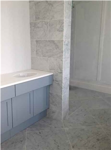 Bianco Carrara C Marble Polished Tiles