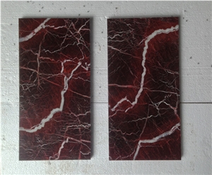 Rosso Lepanto Marble tiles & slabs, red polished marble floor covering tiles, walling tiles 