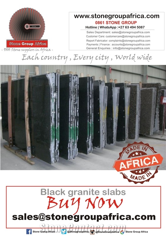 Nero Impala Granite Blocks, Black Granite Blocks
