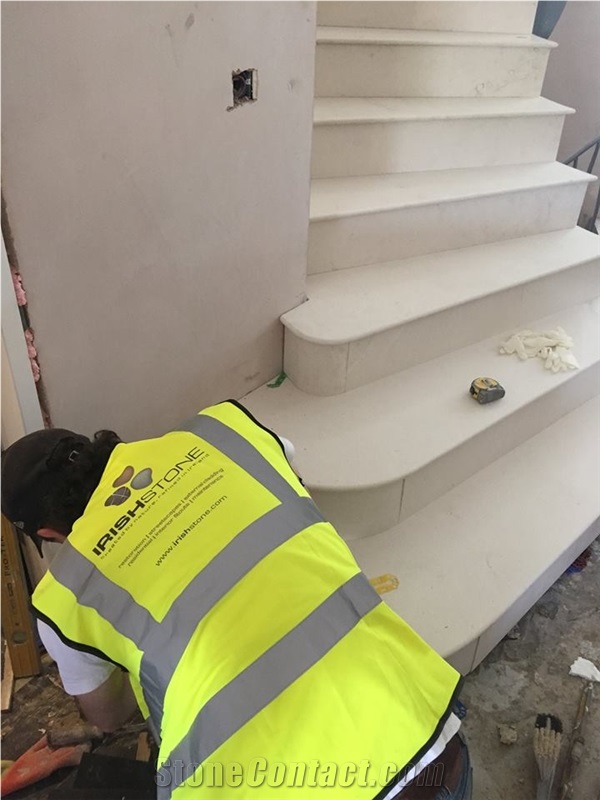 Bespoke Limestone Staircase Installation