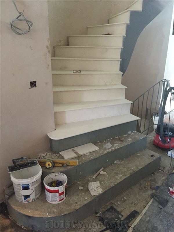 Bespoke Limestone Staircase Installation