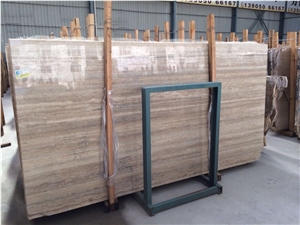 Italy Silver Travertine Polished Slabs & Tiles Walling Covering