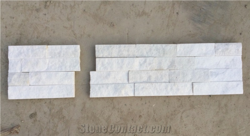 White Stone Veneer , Quartzite White Stone Veneer for Wall Cladding,White Stacked Stone Veneer