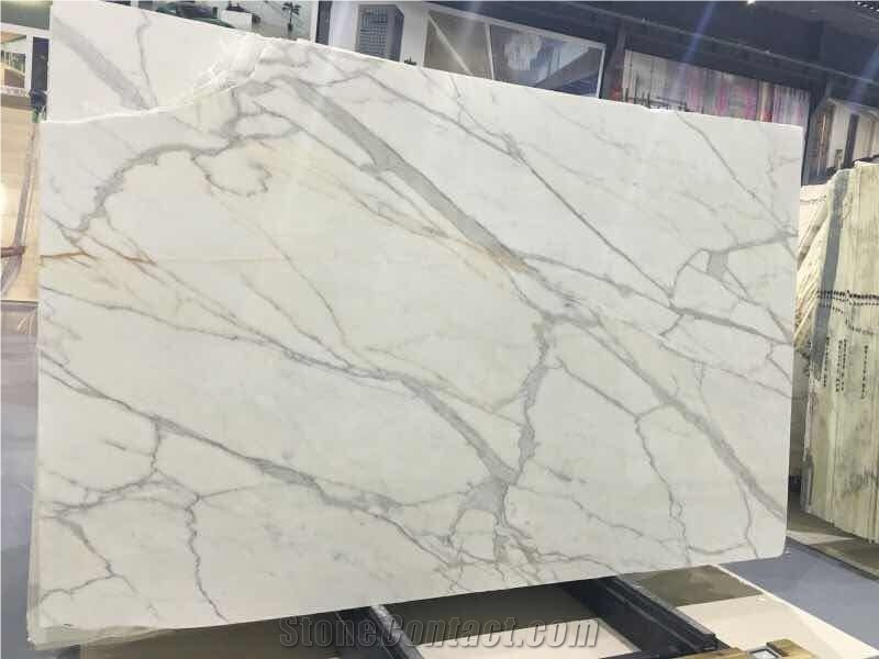 Calacatta Gold Marble Slab White Marble Price in India from China ...