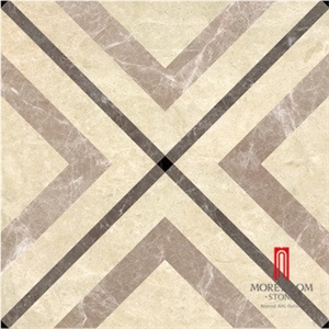 Chinese Modern Artistic High Polished Acid-Resistant and Light Beige Porcelain Marble Tile for Floor Design