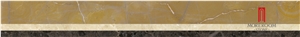 Chinese Style Glazed Polished Beige Porcelain Decors Border