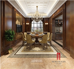 Foshan Beige Marble Ceramic Wall Tiles Porcelain Floor Tiles for Living Room Decoration