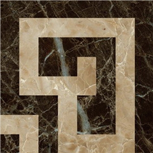 Italian Style Border Tile. Decorative Marble  Border Flooring, Waterjet Laminated Line Border Designs