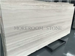 Italy Gray Wood Texture Marble Slab