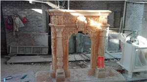 Modern Marble Fireplace Frame in Beautiful Picture, White Marble Fireplace