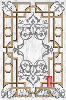 Modern Style Cruciform Glazed Polished Beige Marble Flooring Tile Porcelain Tile
