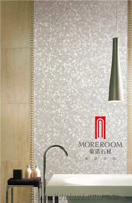 Mother Of Pearl Tiles Interior Design Honeycomb Panel Mosaic Polished Shell Mosaic